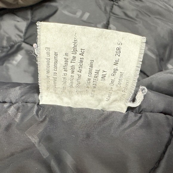 Vtg Polo Sport Coat Jacket Ralph Lauren Black Nylon Mens M Green Strip Logo Warm - Picture 10 of 11